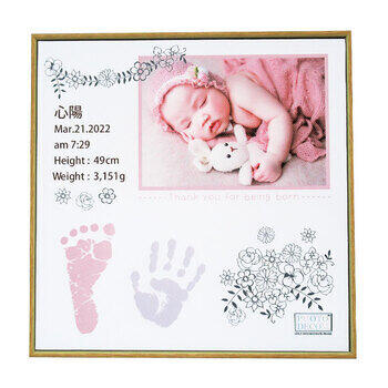 マカロンカラー手形足形キャンバスフレーム【お仕立て券】