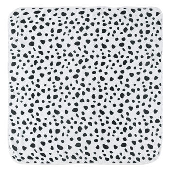 アニマルプリントフード付おくるみ