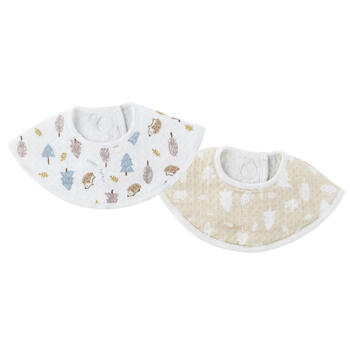 アニマルプリントラウンドスタイ2P