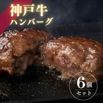 【A5等級】神戸牛ハンバーグ(150g×6個)ギフトボックス入り