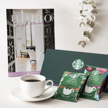 uluao（ウルアオ） カタログギフト Euphemia（ユーフェミア）+オリガミパーソナルドリップコーヒーギフト SBX-10B