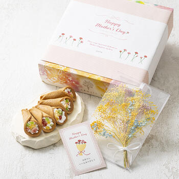 【母の日限定】花束のデザート+ブーケカード