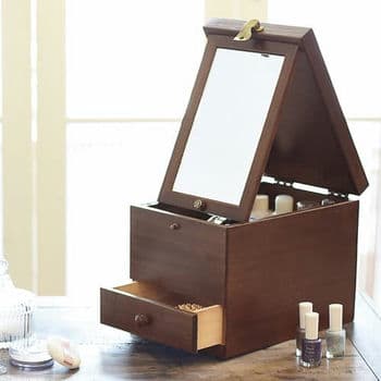 商品イメージ　木製コスメティックボックス