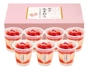 商品イメージのサムネイル　博多あまおう たっぷり苺のアイス (7個入)