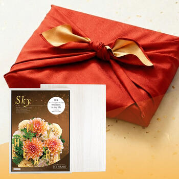 選べるギフトマイハート<スカイ＞木箱入＋風呂敷