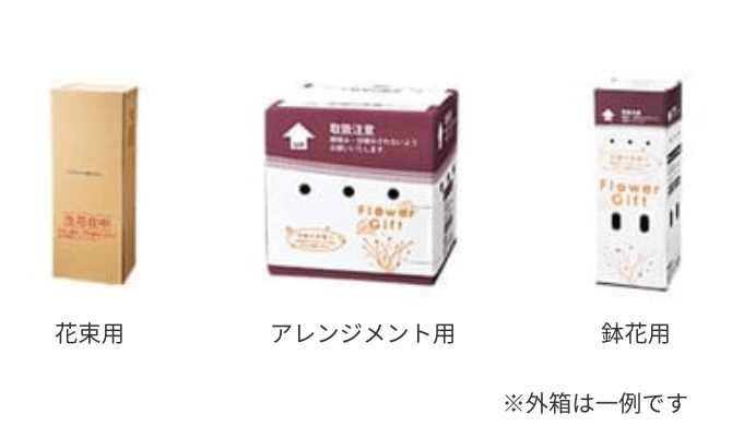 お花専用の箱