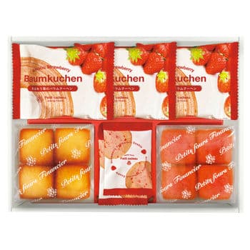 あまおう苺バウムクーヘン&プチフィナンシェ ギフトボックス FAO-20R