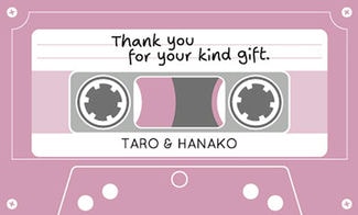 カード KU-M037_Y 結婚内祝い mini 37