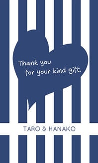 カード KU-M047_T 結婚内祝い mini 47