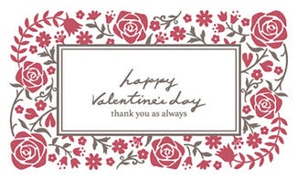 カード SE-M007_Y VALENTINE'S DAY mini