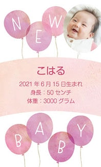 カード SU-M006_T 出産内祝い mini6