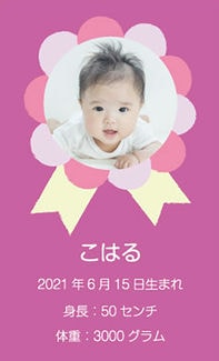 カード SU-M014_T 出産内祝い mini14