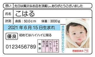 カード SU-M035_Y 出産内祝い mini35