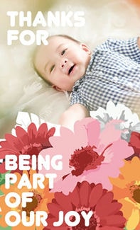 カード SU-M061_T 出産内祝い mini61