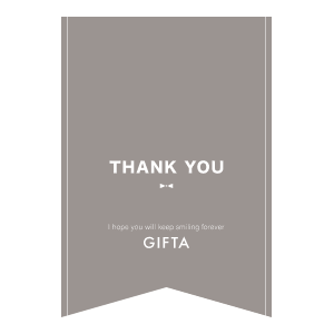 ギフトシール・のしシール rs_54 THANK YOU(ブラウン)