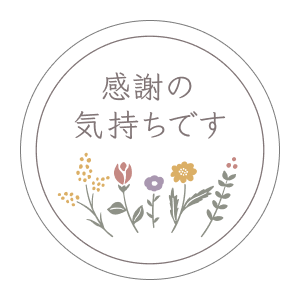 ギフトシール・のしシール rs_57 感謝の気持ちです(ホワイト)