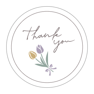 ギフトシール・のしシール rs_59 Thank you(ホワイト)