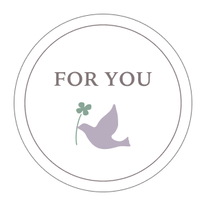 ギフトシール・のしシール rs_61 For you(ホワイト)