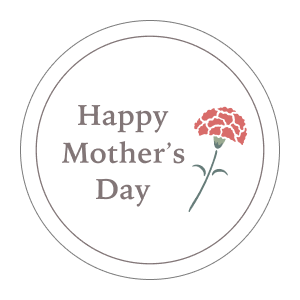 ギフトシール・のしシール rs_65 Happy Mother's day(ホワイト)