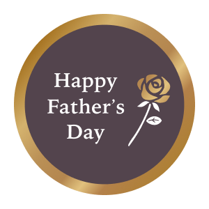 ギフトシール・のしシール rs_68 Happy Father's day(ブラウン)
